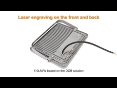 BK02 KCD ضوء الفيضانات المدعوم بالضوء العالي في الهواء الطلق مع مفتاح التحكم باللون