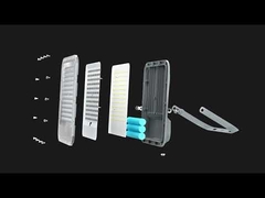 TK07 KCD المعدات المعدنية المعدة للألومنيوم مصباح الفيضانات الشمسية مع الشحن السريع والتبديل تلقائيًا