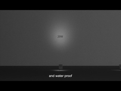 IK02 IP65 مقاوم للماء في الهواء الطلق عالي التجويف عدسة بصرية 180 درجة قوس دوار مصباح كشاف LED