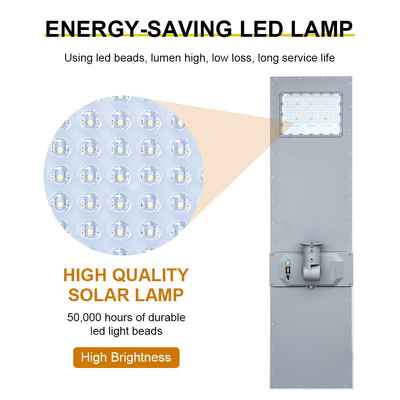 High Brightness All In One Solar LED Street Light Smart Lighting System 100w 150w 200w