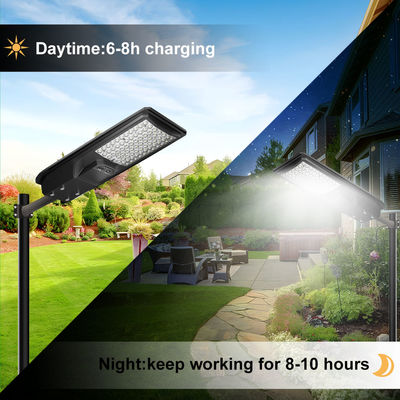TR-CS All In One ضوء الشارع LED بالطاقة الشمسية مع 6V20W وحدة الطاقة الشمسية 20AH بطارية سعة و 110 lm / w lumen
