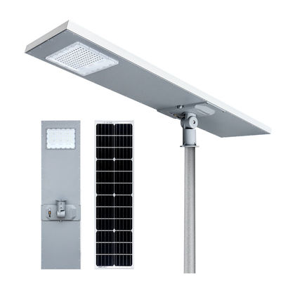6500K All In One Solar LED Street Light 60w 6000 Lumens With Inbuilt Lithium Ion Battery